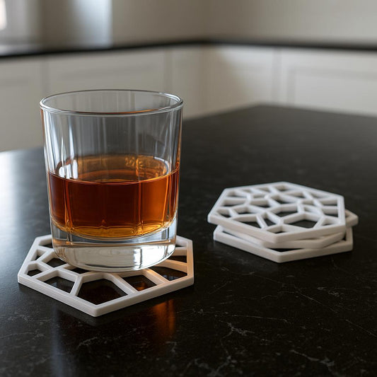 Hexagon Voronoi Coaster