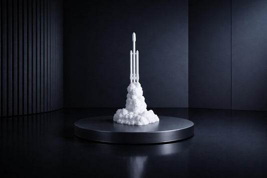 Falcon Heavy Rocket Model