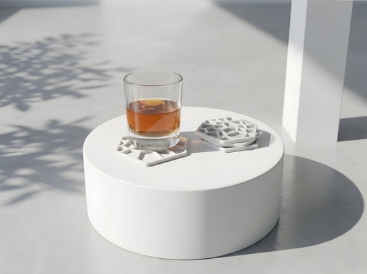 Hexagon Voronoi Coaster